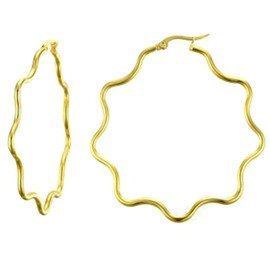 Złote Kolczyki Gwiazdy ze Stali Chirurgicznej