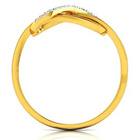 Złoty Pierścionek z Brylantami Nieskończoność