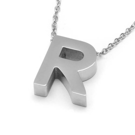 Naszyjnik Literka R Stal Szlachetna