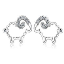 Kolczyki Srebrne w Kształcie Owieczki