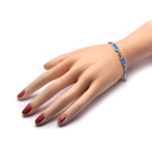 Srebrna Bransoletka z Niebieskim Opalem