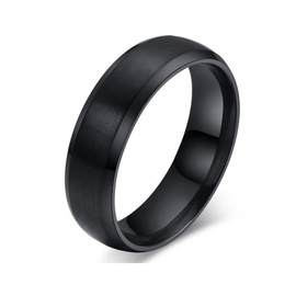 Czarna Obrączka ze Stali Szlachetnej