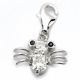 Przywieszka Srebrna Charm do Bransoletki Pająk