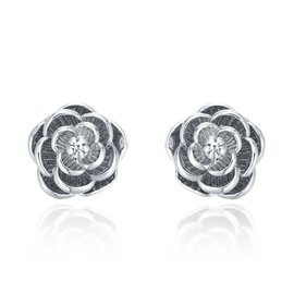 Srebrne Kolczyki Kwiatuszki