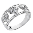 Srebrny Pierścionek z Trzema Serduszkami