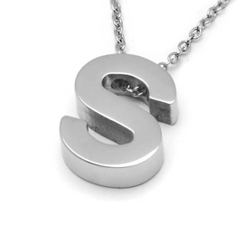 Naszyjnik Literka S Stal Szlachetna