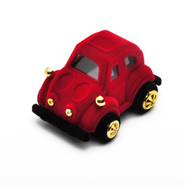 Czerwone Pudełko na Biżuterię Samochód