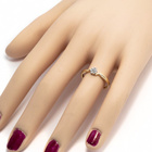 Złoty Pierścionek z Diamentami Brylantami