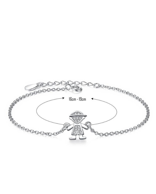 Bransoletka Srebrna z Chłopczykiem