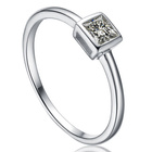 Srebrny Pierścionek z Diamentową Cyrkonią