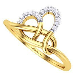 Złoty Pierścionek Zaręczynowy Wysadzany Brylantami