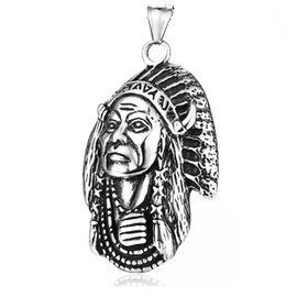 Zawieszka Postać Indianina Stal Szlachetna