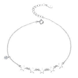 Bransoletka Srebrna z Gwiazdkami