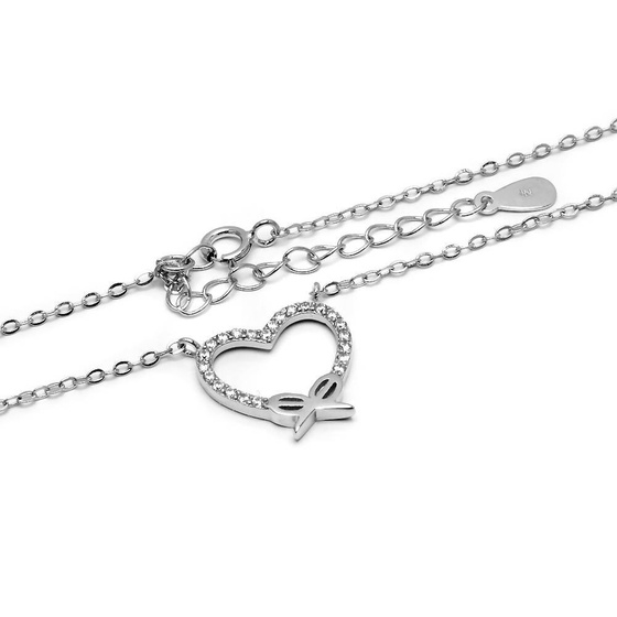 Srebrny naszyjnik z Serduszkiem dla Zakochanej