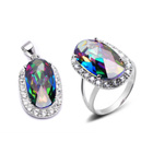 Komplet Srebrny Pierścionek i Wisiorek