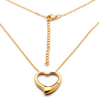 Złoty Naszyjnik z Sercem Stal Szlachetna