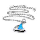 Srebrny Naszyjnik z Niebieskim Opalem Żaglówka