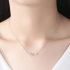 Srebrny Naszyjnik Napis Love