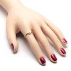 Złoty Pierścionek Wysadzany Brylantami 0.08ct