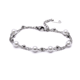 Bransoletka z Perłami Stal Szlachetna