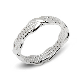 Srebrny Pierścionek Obrączka