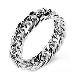 Obrączka ze Stali Szlachetnej Splot