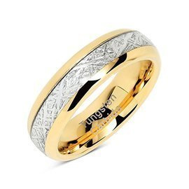 Złota Obrączka z Wolframu Damsko Męska