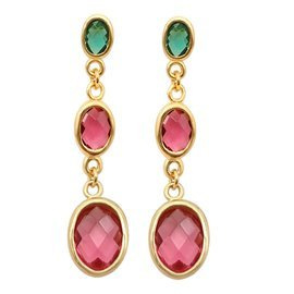 Złote Kolczyki ze Srebra z Cyrkoniami