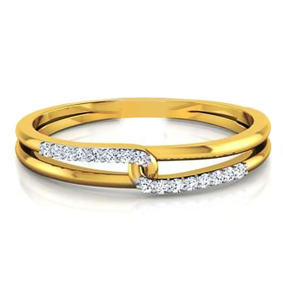 Złoty Pierścionek z Brylantami na Zaręczyny